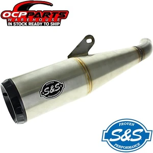 S&S CYCLE STAINLESS GRAND NATIONAL SLIP-ON MUFFLER 2024 HARLEY DAVIDSON X 500 - Picture 1 of 6