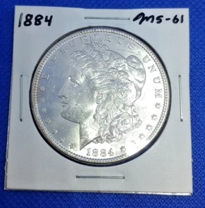 Dólar de plata Morgan 1884 estado como nuevo (B29) - Imagen 1 de 3