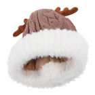  Acrylic Christmas Knitted Hat Miss Antler Knitting Xmas Deer Horn