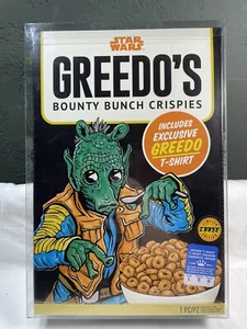 FUNKO POP! Star Wars GREEDO'S BOUNTY BUNCH CRISPIES Cereal LARGE T-Shirt CHASE - Picture 1 of 2