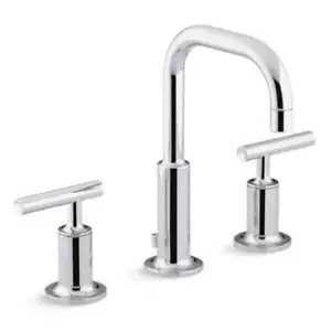 KOHLER 14406-4-CP Rubinetto bagno a collo d'oca ad arco basso diffuso purista KOHLER 14406-4-CP - Foto 1 di 1
