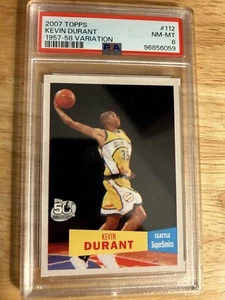 KEVIN DURANT 2007 Topps 1957-58 Variation #112 - PSA 8 - Rookie Card RC 4 - Picture 1 of 2