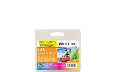 Jet Tec L35 Replacement Lexmark No 35 Colour Inkjet Printer Ink Cartridges - Image 1 of 2