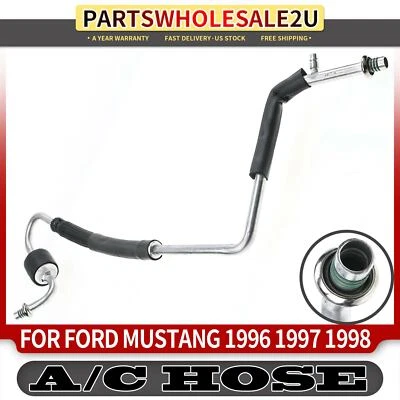 Conjunto de manguera de línea de succión de aire acondicionado para Ford Mustang 1996 1997 1998 4,6 L gasolina negro Foto 1 de 4