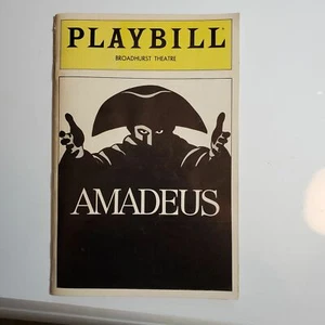 Vintage Playbill "Amadeus" 1982 - Bild 1 von 3