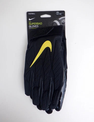 Nike Oregon Ducks Superbad Padded Men's Football Black Receiving Gloves - 4XL Cover