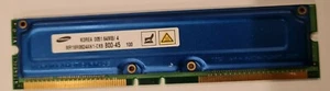 1 x Samsung MR16R0824AN1-CK8 64MB Rambus 184-pin PC800-45 NonECC RDRAM RIMM - Picture 1 of 2