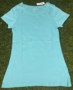 Camiseta para mujer antigua azul marino ajuste perfecto manga corta múltiples tallas AquaSpark - Imagen 1 de 4