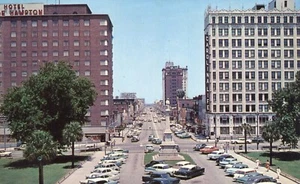Postal Columbia Carolina del Sur Vista aérea Main Street 1959 - Imagen 1 de 2