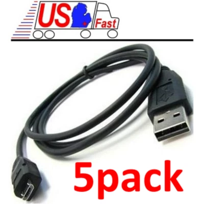 Lot5x/pack 3ft USB Micro 5pin Digital Camera/Phone/Charger/Sync/Data Cable/Cord - Image 1 of 3