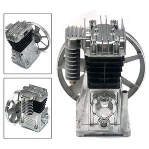 3HP 2.2KW Twin Cylinder Air Compressor Pump Motor Head 150PSI 250L/min +Silencer - Picture 1 of 11