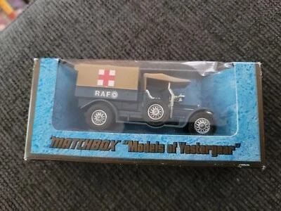 Vintage matchbox " Models of yesteryear " 1918  Crossley RAF Tender # Y-13 made  - Image 1 of 4