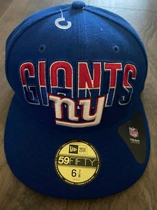 $ 34,99 NEU NFL NY N.Y. NEW YORK GIANTS FUSSBALL BLAU ROT MÜTZE KAPPE 6 7/8 SELTEN COOL - Bild 1 von 3
