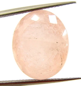 14.05 Ct Natural Morganite Pink Beryl Loose Gemstone Oval Cut Stone - 63515 - Picture 1 of 5