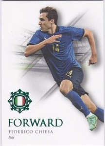 2023 Futera Unique Base Emerald #063 Federico Chiesa Italy 21/27