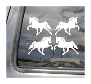 Lot of 4 - 3 inch Tennessee Walking Horse Car Vinyl Decal Window Sticker 21106 - Picture 1 of 2