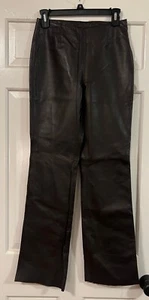 Siena Studio Genuine Leather Pants Brown Seamless BEAUTIFUL $295 RARE - Picture 1 of 5