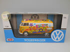 Volkswagen Type 2 (T1) Delivery Van "Flower Power" - Motormax 1:24 - MX79573F2