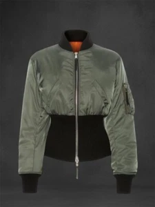 Alexander McQueen Bomber Jacket Green size XS UK6 - Picture 1 of 5