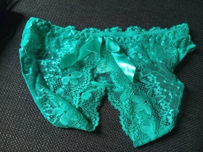 Slip Gr. S Unterwäsche Turkis Sexy Mode Panty Schritt Offen - Bild 1 von 2