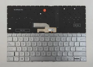 Asus ZenBook Flip 14 UX462 UX462DA UX462FA UM462 UM462DA Backlit Silver Keyboard - Picture 1 of 3