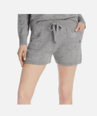 Pantalones Cortos AQUA Cashmere Gris Brillo Estampado de Estrellas Talla Grande BNWT GRATIS US S/H Foto 1 de 4
