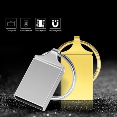 2TB Disque 256GB Mini Anneau Métallique USB Flash Drive Memory Stick Pouce Pen - Photo 1/4