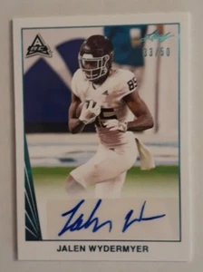 2021 Leaf Memories Jalen Wydermyer RC AUTO /50 Texas A&M / Buffalo Bills - Picture 1 of 2
