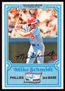 1981 Topps Drake's Big Hitters Mike Schmidt Philadelphia Phillies #7