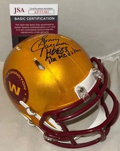 Sonny Jurgensen Washington Redskins signed Flash mini helmet W/ Inscriptions JSA - Picture 1 of 2
