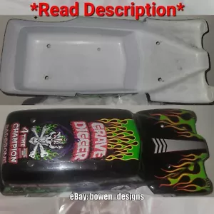 Traxxas BODY Monster Jam GRAVE DIGGER 3680 Stampede 1/10 Truck Lid Shell VXL XL5 - Picture 1 of 12