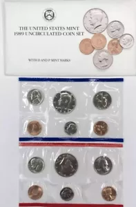 1989 Uncirculated Coin Set U.S Mint Original Government Packaging OGP - Picture 1 of 1
