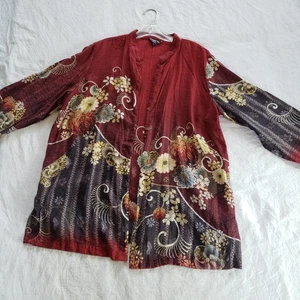 Citron Santa Monica Women's Size Large Kimono Top - Picture 1 of 19