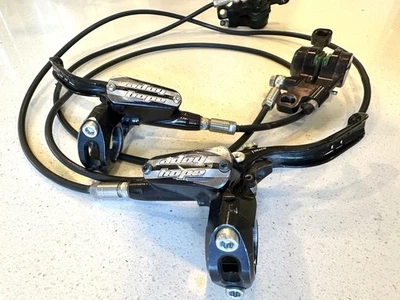 Hope Tech 3 X2 Brakes - Front & Rear, Black, Silver - Image 1 of 4