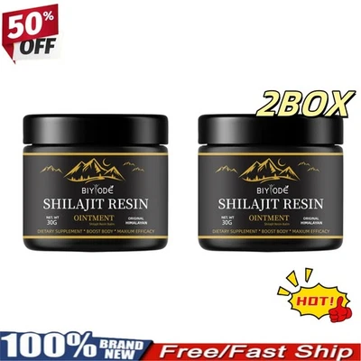 MARKENLOS Pure100% Himalayan Shilajit Soft Resin Organic Extremely Potent FulvicAcid 2 Box