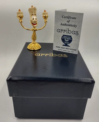 NEW Disney Arribas Brothers Limited Edition Small Crystal Figurine Lumiere - Image 1 of 4