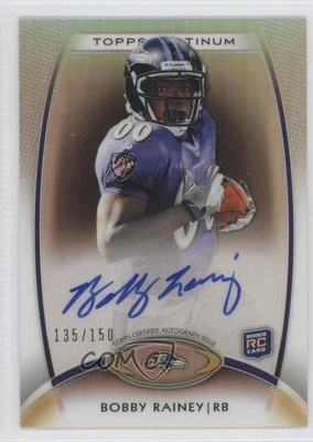 2012 Topps Platinum Black Refractor /150 Bobby Rainey #158 Rookie Auto RC - Image 1 of 2