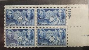 US Stamp Sc 906, 5c USA-China, Plate Blk of 4, MLH F/VF CV$22.00 (510A87) - Picture 1 of 1