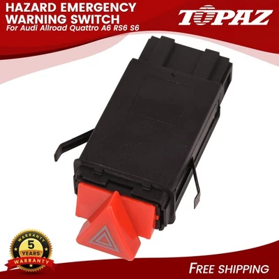 Interruptor de aviso de emergência de perigo 4B0941509C para Audi Allroad Quattro A6 RS6 S6 - Imagem 1 de 4