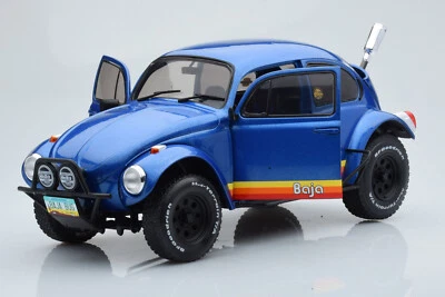VW SCARABEO BEETLE BAJA 1975 BLU METALLICO SOLIDO S1809601 1:18 VOLKSWAGEN - Immagine 1 di 4