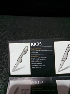 KeyUnity KK05 Titanium Mini Knife Key Unity KK05/w - Picture 1 of 4