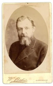 1885 Gentleman on cdv by Baker of Moseley Road in Birmingham - Picture 1 of 2