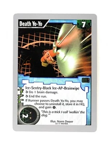 Netrunner CCG: Prueba de arte (Death Yo-Yo v2.1) Sin firmar, WOTC ONR - Imagen 1 de 2