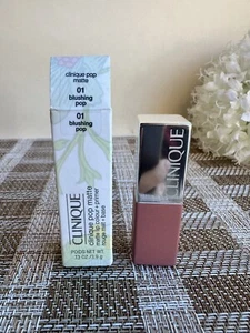 Clinique pop (11 Peppermint pop )Matte lip color + primer 0.13 oz / 3.9 G NIB - Picture 1 of 5