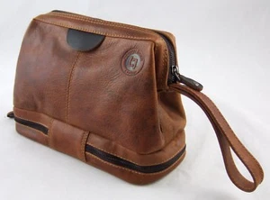 LandLeder Kulturtasche Rind-Leder 28*17*15 cm Kulturbeutel Wasch-Tasche 1659 - Bild 1 von 7