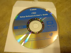 Vintage 2003 Canon i960 Printer Setup Software And Users Guide CD Disc - Picture 1 of 1