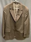 Jos A Bank 100% Wool 3 Button Brown Black Sportcoat 43R Pockets Lined