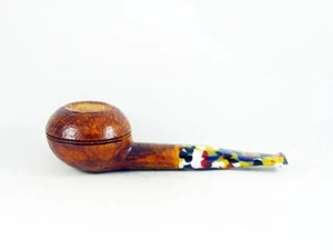 briar pipe Volkan Alberto Paronelli grade 5 Tobacco Pipe pfeife squat tomato - Picture 1 of 6