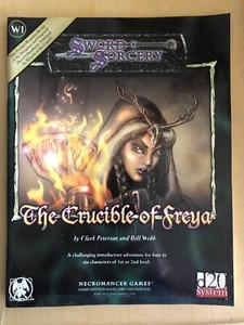 Juego de libros de rol Sword & Sorcery D20 Crucible of Freya mazmorras y dragones - Imagen 1 de 4