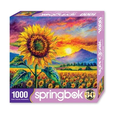 obo Sunflower Sunset 1000pcs Springbok (Limited Release) Puzzle - Image 1 of 4